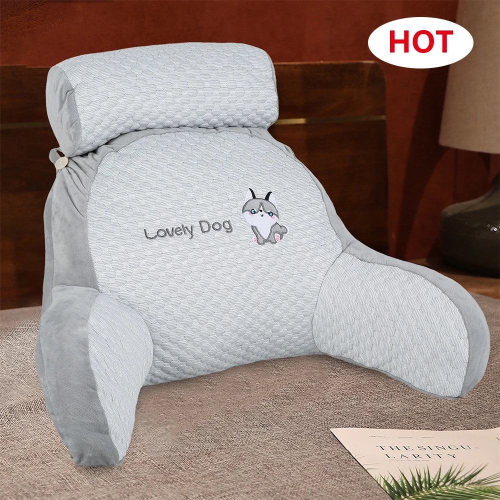 All Season Reading Pillow Comfortable Soft Detachable Lumbar Support Cushions Office Sofa for Chair Bed Backrest with Headrest