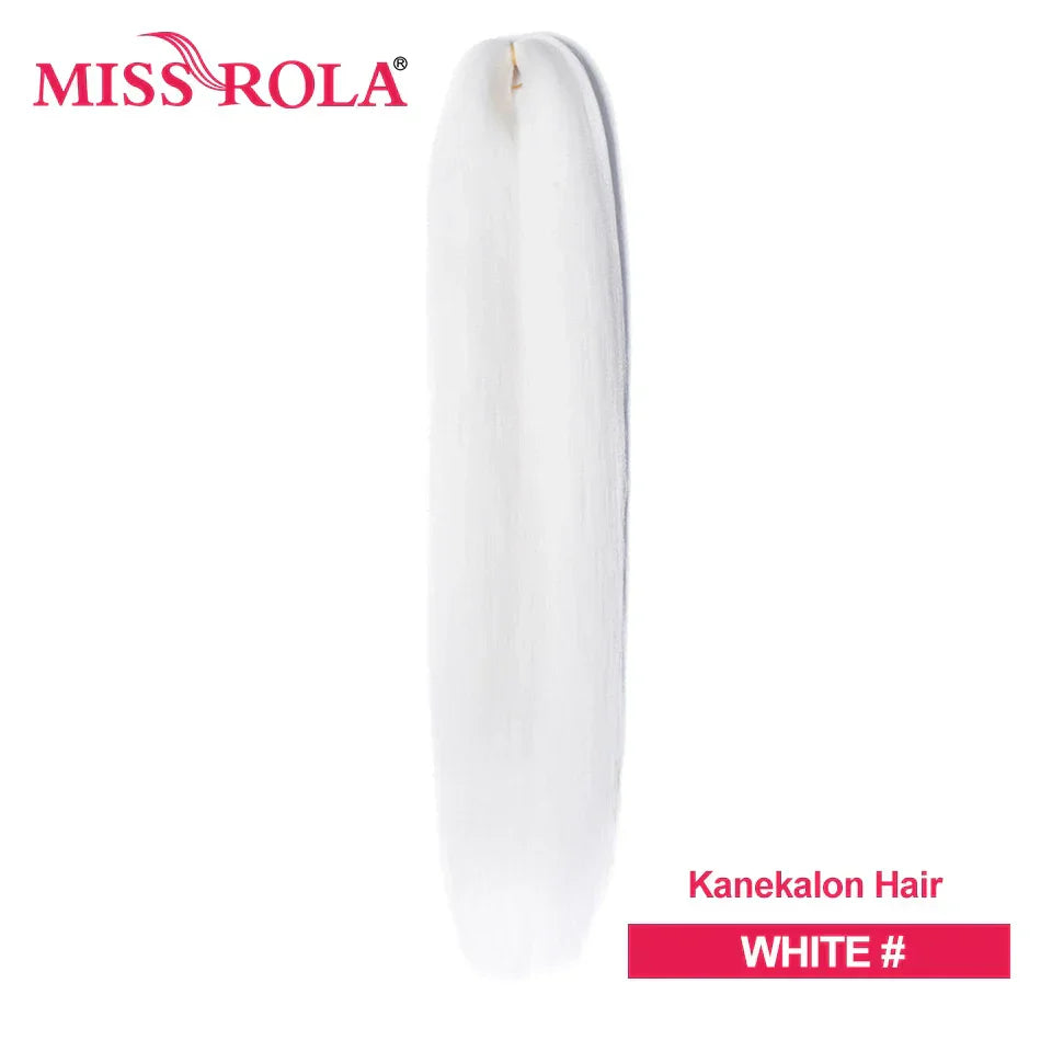 Miss Rola Synthetic Wholesale Bulk 6 Pieces 30Inch 28Inch 26Inch Pre Stretched Jumbo Braiding Hair Kanekalon EZ Twist Braid Hair