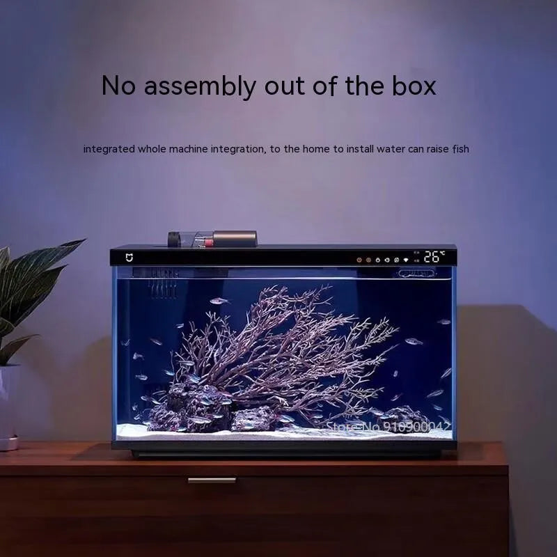 Xiaomi Mijia Smart Fish Tank MYG100 Work With Mijia APP Mobile controlled remote feeding Smart Lighting System Light Aquarium