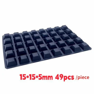 Silicone Furniture Pads Square Self-Adhesive Stick Bumper Pad Shock Absorber Feet Mat for Glass Speaker Laptop Furniture Parts