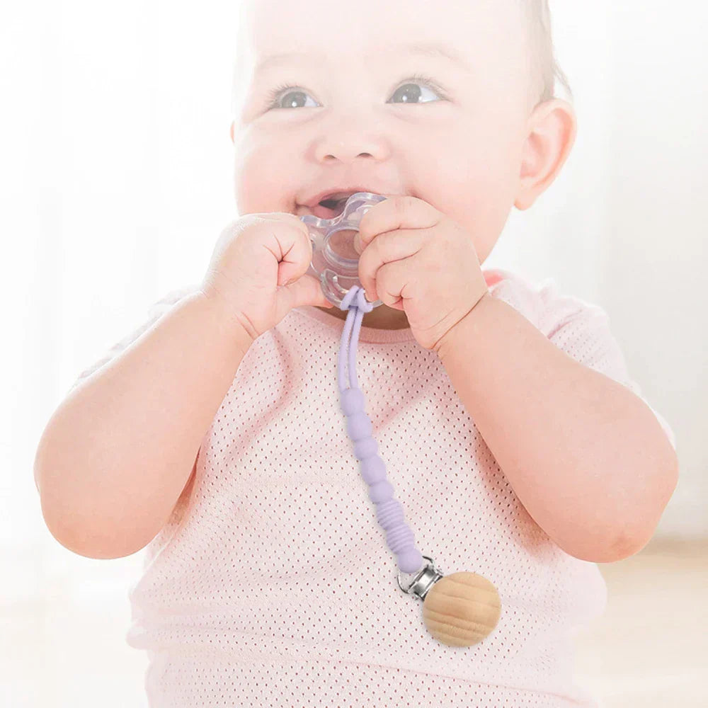 Silicone Pacifier Clips Holder Chain For Newborn Teething Soother Chew Dummy Chains Nipple Holder Anti-drop Chain Baby Items