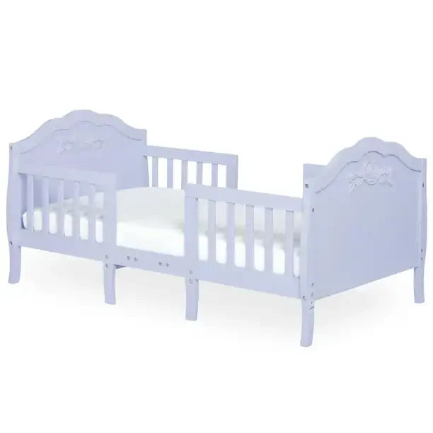 Slumber Baby Rose 3 In 1 Toddler Bed Platinum 53.3” L X 25” W X 25.4” H Kids Bed Frame Children Bed Furniture