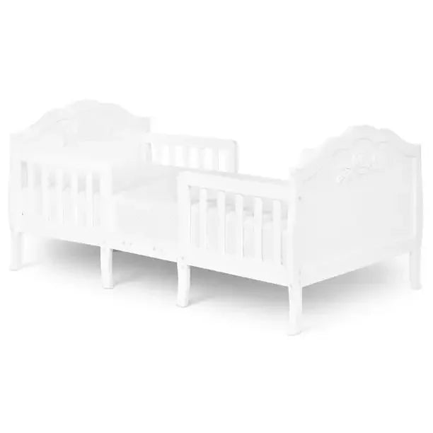 Slumber Baby Rose 3 In 1 Toddler Bed Platinum 53.3” L X 25” W X 25.4” H Kids Bed Frame Children Bed Furniture