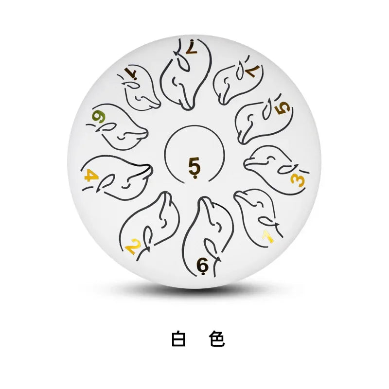 Steel Tongue Drum 6 Inch 11 Note Portable Mini Percussion Music Drums for Childre Professional Percussion Instruments Toys Gifts