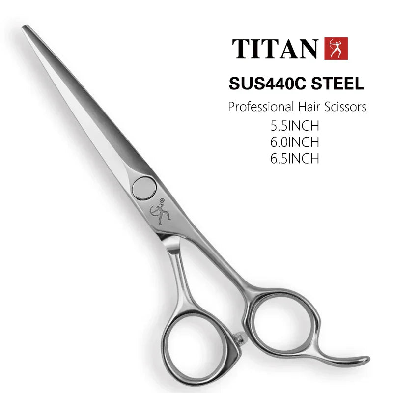 Titan barber scissors hairdressing cutting tools thinning shears for hairdressers 5.5,6.0,6.5 inch 440c steel