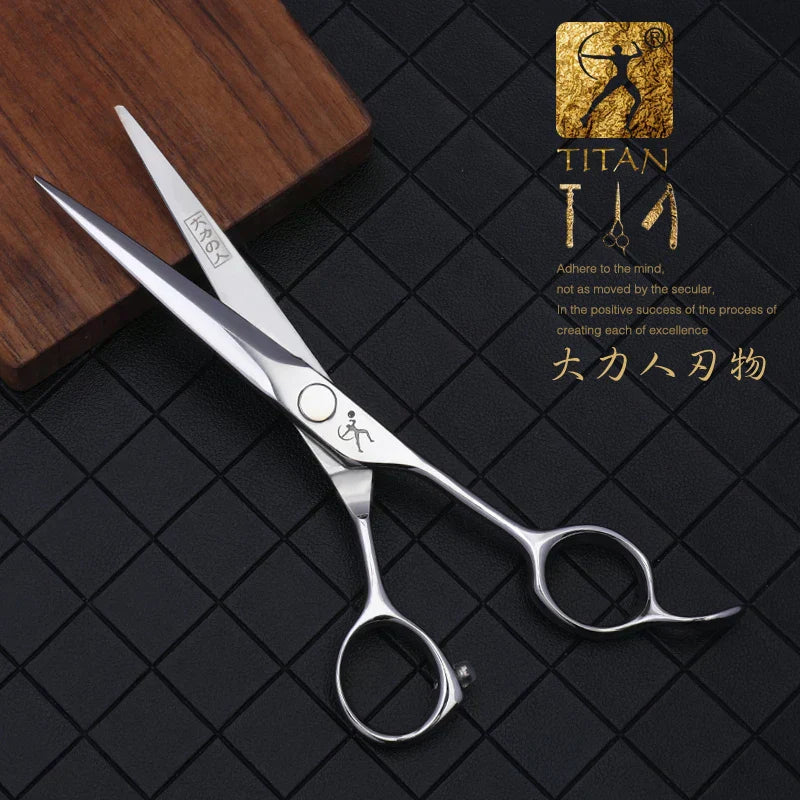 Titan barber scissors hairdressing cutting tools thinning shears for hairdressers 5.5,6.0,6.5 inch 440c steel