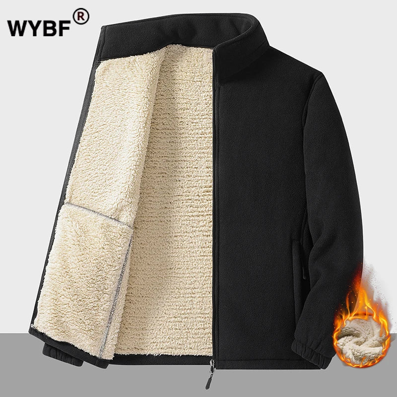 US Men's Tactical Outdoor Polar Fleece Jacket Hunting Clothes Warm Zippers Men Winter Windproof Coat Thermal Hiking Underwear