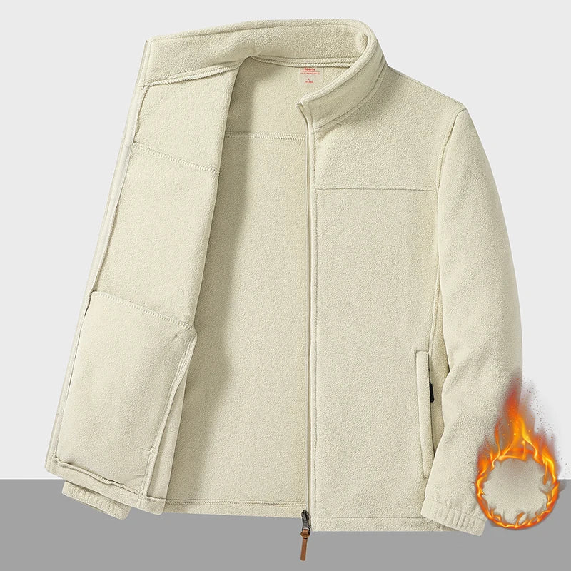 US Men's Tactical Outdoor Polar Fleece Jacket Hunting Clothes Warm Zippers Men Winter Windproof Coat Thermal Hiking Underwear