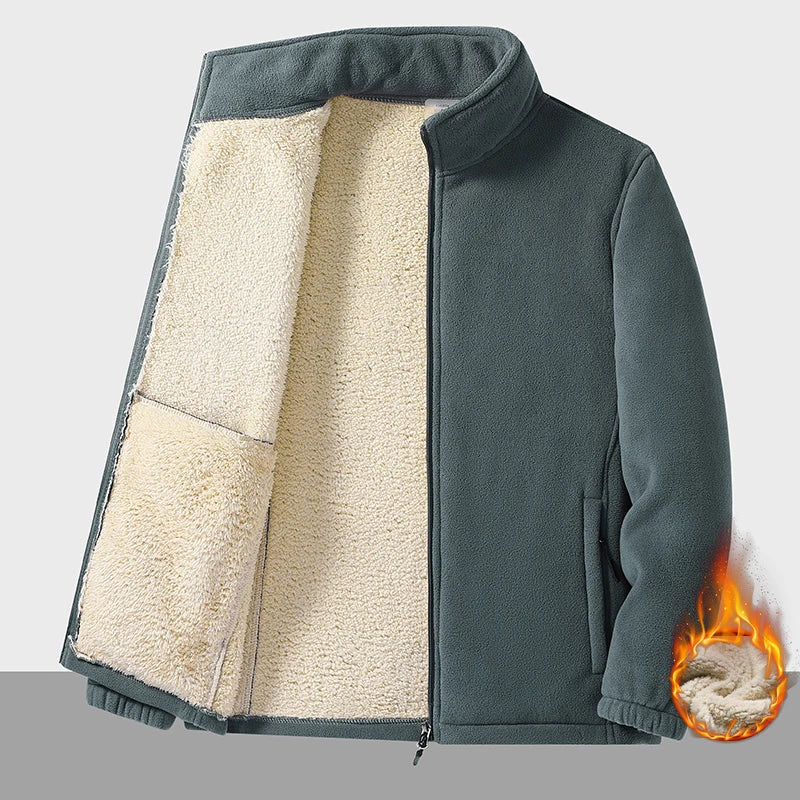 US Men's Tactical Outdoor Polar Fleece Jacket Hunting Clothes Warm Zippers Men Winter Windproof Coat Thermal Hiking Underwear