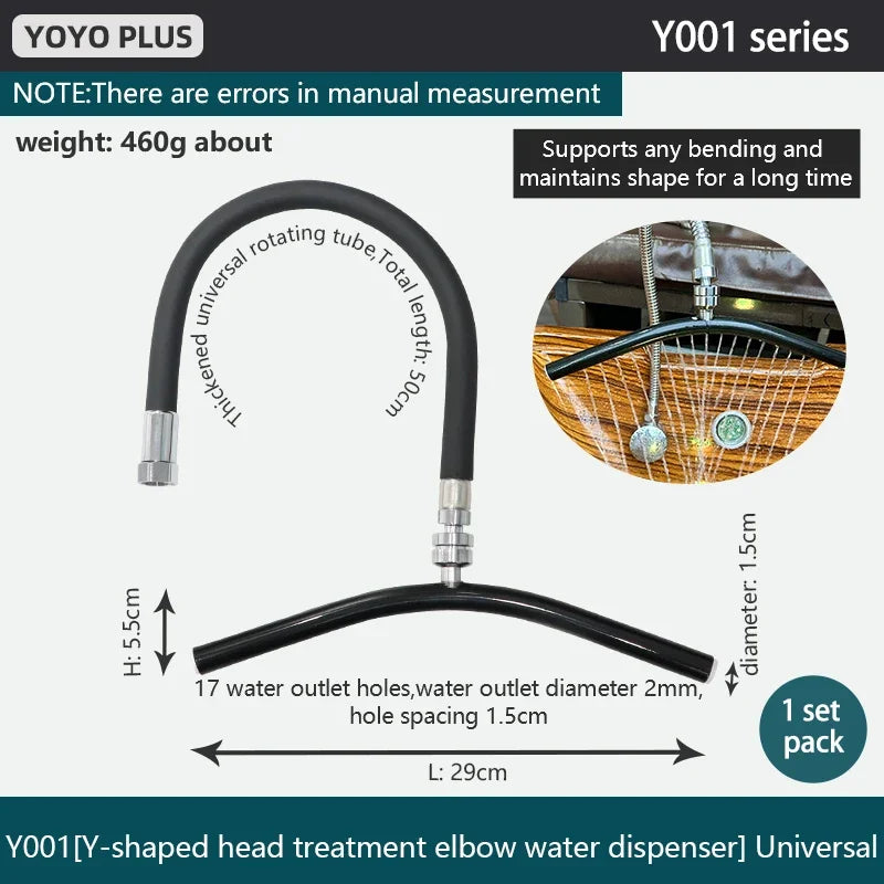 Water Circulation Head Spa Basin Faucet Shower Head for Shampoo Bed Bowl Wash Hair Salon Style Scalp Care Waterfall adjustable