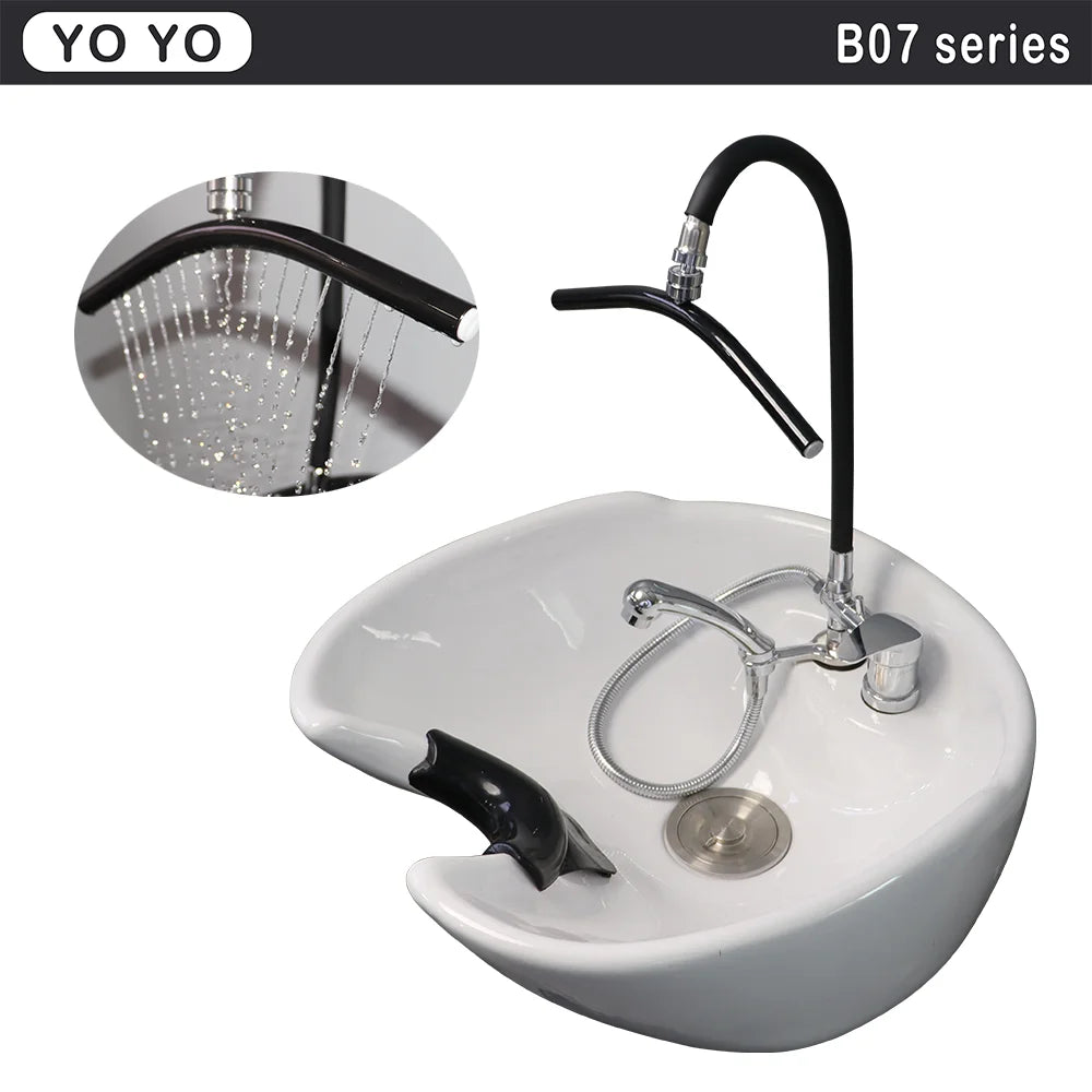 Water Circulation Head Spa Basin Faucet Shower Head for Shampoo Bed Bowl Wash Hair Salon Style Scalp Care Waterfall adjustable