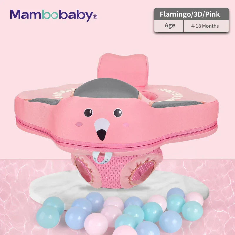 Mambobaby Baby float with Seat large swimming ring for infant No Inflation pool accessories 6-18-24 months Pool game toys