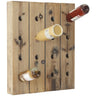 1-Piece Support Bar for Home 21” X 25”Brown Wood 16 Bottles Wall Wine Rack Home Brewing & Wine Making Barware Cellar Bar House