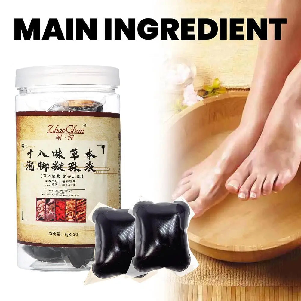 (Pack of 30) 10/ Foot Cleansing Soak Gel Beads Natural Slimming Foot Bath Up Detox Relieve Fatigue Swelling Personal Health Care New