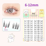 10 Pairs Fairy False Eyelashes Little Devil Individual Lashes Extension Heat Bonded Cluster Lashes Naturally lash Makeup Tools