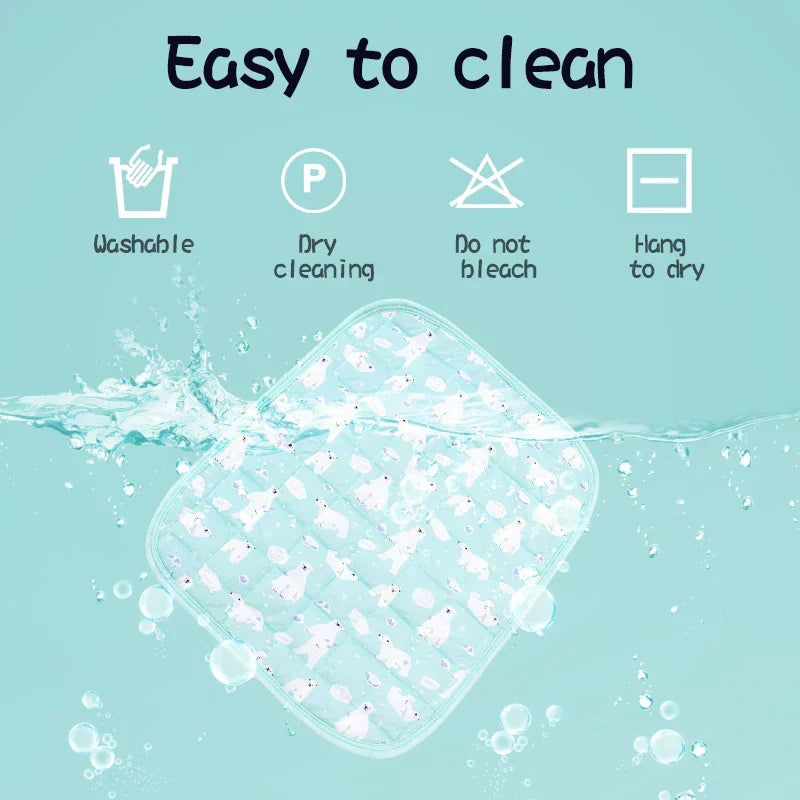 100x70cm Baby Summer Ice Soft Breathable Mattress Double Sided Cotton Mesh Baby Bedding Set Machine Washable Bed Ice Mattresses