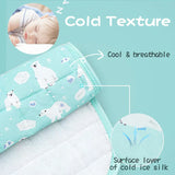 100x70cm Baby Summer Ice Soft Breathable Mattress Double Sided Cotton Mesh Baby Bedding Set Machine Washable Bed Ice Mattresses
