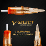 (Pack of 10) EZ V Select Cartridge Tattoo Needles Permanent Makeup RL RS RM M1 Microblading for Cartridge Tattoo Machine Pen