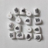 (Pack of 10) New Silicone Beads Focal Coffee Cup Teether Beads Food Grade Baby Chewing Toy Bead DIY Nipple Chain Jewelry Accessories