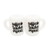 (Pack of 10) New Silicone Beads Focal Coffee Cup Teether Beads Food Grade Baby Chewing Toy Bead DIY Nipple Chain Jewelry Accessories