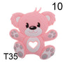 (Pack of 10) Silicone Teethers Babies Accessories Newborn Baby Teether Baby Products Pacifier Personalized Bear Dinosaur Koala BPA Free