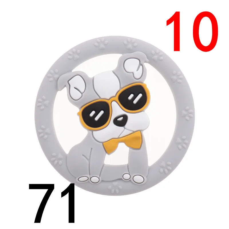 (Pack of 10) Silicone Teethers Babies Accessories Newborn Baby Teether Baby Products Pacifier Personalized Bear Dinosaur Koala BPA Free