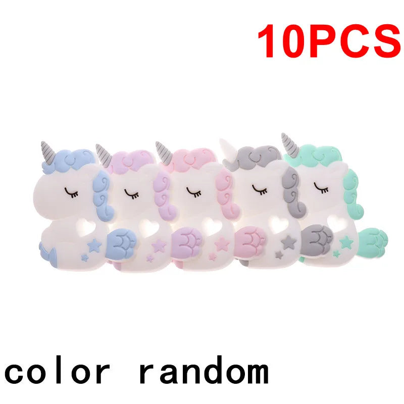 (Pack of 10) Silicone Teethers Babies Accessories Newborn Baby Teether Baby Products Pacifier Personalized Bear Dinosaur Koala BPA Free