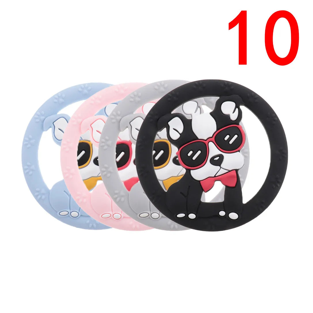 (Pack of 10) Silicone Teethers Babies Accessories Newborn Baby Teether Baby Products Pacifier Personalized Bear Dinosaur Koala BPA Free