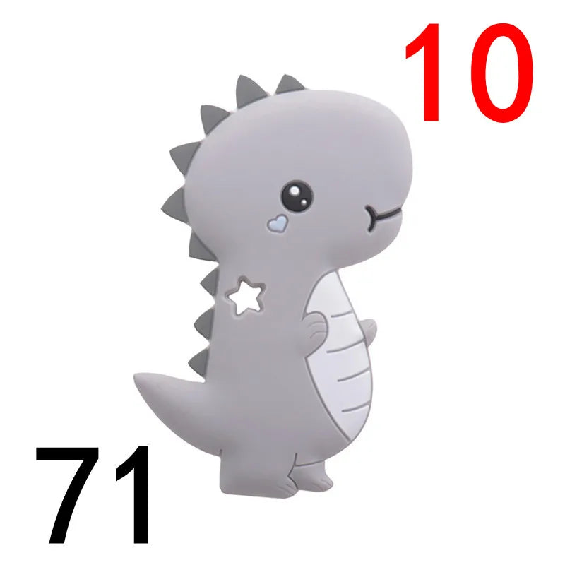 (Pack of 10) Silicone Teethers Babies Accessories Newborn Baby Teether Baby Products Pacifier Personalized Bear Dinosaur Koala BPA Free