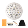 11 Tune Tongue Drum Hand Pan Glucopon Drum Tank with Mallet Drumstick Finger Cot Drumstick Stand Percussion Yoga Meditation Gift
