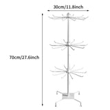 2/3 Layers Home Storage Bags Exhibition Display Stand Hats Jewelry Organizer Rotating Necklace Holder Light Objects Detachable