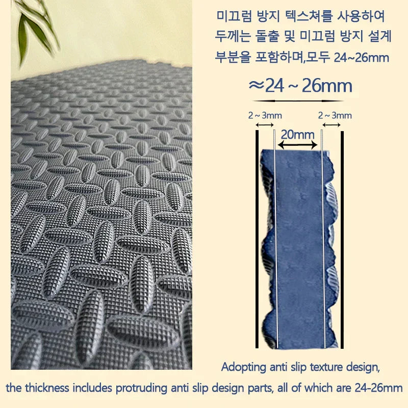 (Pack of 8) 2.5CM Thick Baby Children's Room Game Mat Carpet Soundproof Playing Activity Gym Mat Puzzle Environmental Protection Mat