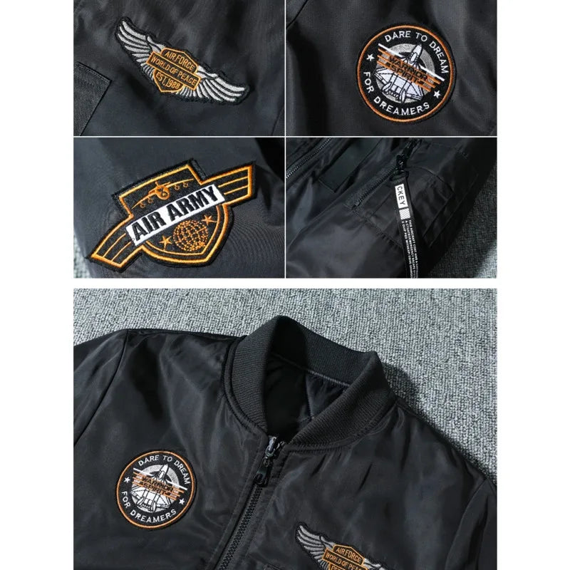 2022 Winter Man jackets new bomber coat racing motorcycle Clothes luxury aviator tactical Field vintage military men Clothing