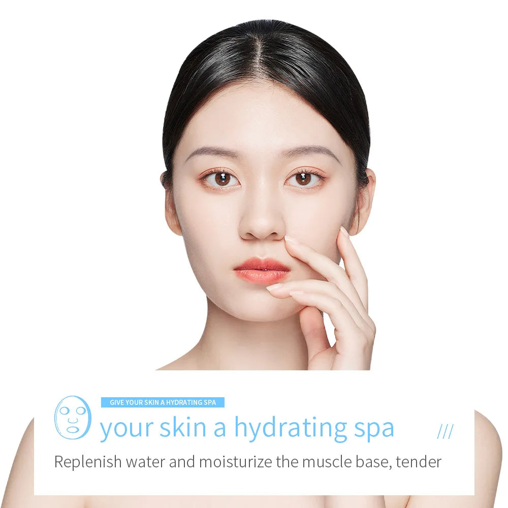 (Pack of 20) BIOAQUA Centella Collagen Face Mask VC Moisturizing Refreshing Sheet Masks Hyaluronic Acid Facial Mask Skin Care Products