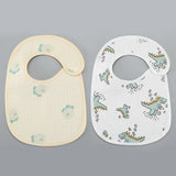 (Pack of 2) /set Cotton Waterproof Baby Bibs Summer Infant Bib Newborn Burp Cloths Bandana for Kids Boys Girls Soft Feeding Saliva Towel