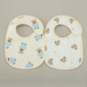 (Pack of 2) /set Cotton Waterproof Baby Bibs Summer Infant Bib Newborn Burp Cloths Bandana for Kids Boys Girls Soft Feeding Saliva Towel