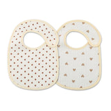 (Pack of 2) /set Cotton Waterproof Baby Bibs Summer Infant Bib Newborn Burp Cloths Bandana for Kids Boys Girls Soft Feeding Saliva Towel