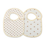 (Pack of 2) /set Cotton Waterproof Baby Bibs Summer Infant Bib Newborn Burp Cloths Bandana for Kids Boys Girls Soft Feeding Saliva Towel