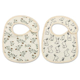 (Pack of 2) /set Cotton Waterproof Baby Bibs Summer Infant Bib Newborn Burp Cloths Bandana for Kids Boys Girls Soft Feeding Saliva Towel
