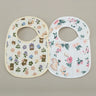 (Pack of 2) /set Cotton Waterproof Baby Bibs Summer Infant Bib Newborn Burp Cloths Bandana for Kids Boys Girls Soft Feeding Saliva Towel