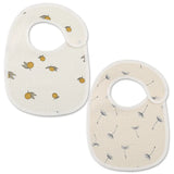 (Pack of 2) /set Cotton Waterproof Baby Bibs Summer Infant Bib Newborn Burp Cloths Bandana for Kids Boys Girls Soft Feeding Saliva Towel