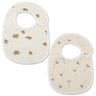 (Pack of 2) /set Cotton Waterproof Baby Bibs Summer Infant Bib Newborn Burp Cloths Bandana for Kids Boys Girls Soft Feeding Saliva Towel