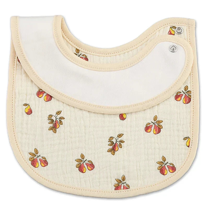 (Pack of 2) /set Cotton Waterproof Baby Bibs Summer Infant Bib Newborn Burp Cloths Bandana for Kids Boys Girls Soft Feeding Saliva Towel