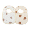(Pack of 2) /set Cotton Waterproof Baby Bibs Summer Infant Bib Newborn Burp Cloths Bandana for Kids Boys Girls Soft Feeding Saliva Towel