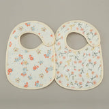 (Pack of 2) /set Cotton Waterproof Baby Bibs Summer Infant Bib Newborn Burp Cloths Bandana for Kids Boys Girls Soft Feeding Saliva Towel