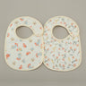 (Pack of 2) /set Cotton Waterproof Baby Bibs Summer Infant Bib Newborn Burp Cloths Bandana for Kids Boys Girls Soft Feeding Saliva Towel