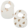(Pack of 2) /set Cotton Waterproof Baby Bibs Summer Infant Bib Newborn Burp Cloths Bandana for Kids Boys Girls Soft Feeding Saliva Towel