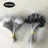 (Pack of 300) /lot Fishing Float Transparent Rubber Stopper S M L Bobber Cylindrical Space Bean Fish Line Accessories