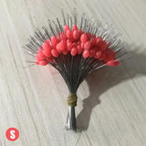 (Pack of 300) /lot Fishing Float Transparent Rubber Stopper S M L Bobber Cylindrical Space Bean Fish Line Accessories