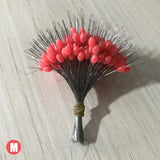 (Pack of 300) /lot Fishing Float Transparent Rubber Stopper S M L Bobber Cylindrical Space Bean Fish Line Accessories